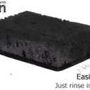 Black Scrub Sponges. Made in Europe. 9 Pack, 4.3x2.8x1.4 inches. Heavy Duty and Non Scratch Fiber. Kitchen Sponges Pack with No Smell. for Dishes and Household Washing