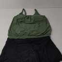 Aqua Eve Two Piece Women's Tankini Swimsuits Blouson Swim Tank Top with Shorts Modest Bathing Suits (X-Large, Army Green)