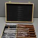 8-Pieces HSS Wood Turning Tools Lathe Chisel Set with Wooden Box, Wood Lathe Tools for Woodworking Projects
