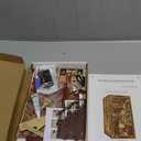 Book Nook Kit, DIY Miniature Dollhouse Booknook Kit, 3D Wooden Puzzle Bookend Bookshelf Insert Decor with LED Light for Teens and Adults, Painter's Day at Dusk