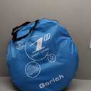 Gorich Beach Tent Sun Shelter with UPF50+ UV Protection for 3/4 Person, Lightweight & Portable Beach Shade Canopy with 2 Zippered Doors, Easy Setup Family Beach Umbrella (Dark Shelter-Skyblue)