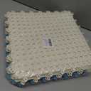 11.8'' Interlocking Floor Tiles Bulk 30 pcs, 3 x 10 ft Drainage Pool Flooring Mats Swimming Pool Non Slip Splicing Waterproof Splash Matting Mesh Doormat Roll Modular Interlocking Cushion Water Drain