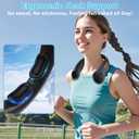 Portable Neck Fan Rechargeable, 5 Speeds, Lightweight, Long Lasting, Battery Operated All-Around Cooling Quiet Personal Fans for Travel Camping Cooling Essentials, Birthday Gifts for Women Men Mom Dad