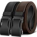 BULLIANT Mens Ratchet Belt Reversible,Web Nylon Casual Belt for Gift Men Golf Hiking Pants Jeans 2 In 1