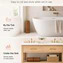 StrongTek Teak Bath Mat, Roll-Up, 35.4 x 19 in, Pre-Oiled, Non-Slip Pads