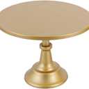 10 Inch Gold Cake Stand Dessert Display Table with Base Metal Dessert Stand, Cupcake Display Plate for Birthday, Wedding, Party Decorations