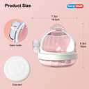 Portable Hamster Cage with Water Bottle and Cozy Pad - High Breathability Travel Carrier for Gerbils, Mice, Guinea Pigs, Gerbils & Small Pets (Pink)