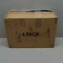 CTSNSLH 4 Tier Plastic Storage Bins and Boxes Organizer - Stackable with Lids for Bedroom, Living Room, Office - Foldable Containers (White)