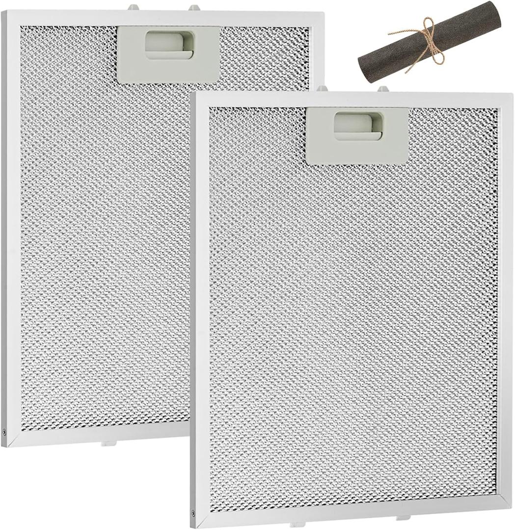 W10169961A 10.5 x 12 in Range Stove Grease Filter Compatible with Whirl.pool Ik.ea Kitchen.Aid Jenn.Air Brands Some Range Hoods - 2PC by Fetechmate
