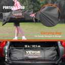 VEVOR Portable Soccer Goal, 12 x 6 ft Large Practice Soccer Net, Steel Fiberglass Structure Training Goal Set with Carry Bag, All-Weather Outdoor Use, for Backyards, Parks, School Fields