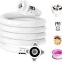 6 Ft Portable washing machine hoses, washer hoses,Used for quick connect of Twin Tub washing machine and mini washing machine water supply line, PVC (6.5 Ft/2 M)