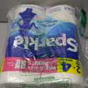 Sparkle Pick-A-Size Paper Towels, Spirited Prints, 2 Double Rolls, Strong 2 Ply Towels for Kitchen Cleanup and Everyday Messes