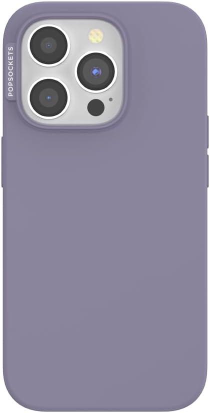 PopSockets iPhone 15 Pro Phone Case with MagSafe, Wireless Charging Compatible, Purple - Dusk