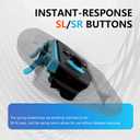 2 x KUNSLUCK 2 Pack Steering Wheels for Nintendo Switch 2 (2025) - Racing Wheels Compatible with Switch 2 Joy-Con - Ergonomic Grip for Enhanced Mario Kart & Racing Game Experience