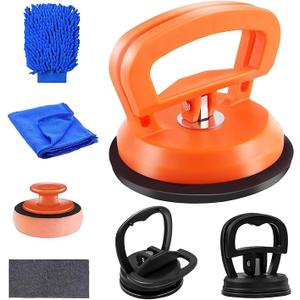 Car Dent Puller, Dent Remover Tool for Car, Paintless Dent Removal Kit,Hail Dent Removal Kit,Orange Dent Puller Suction Cup for Dent Remover,Glass,Screen,Moving