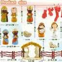 Nativity Advent Calendar 2025 Nativity Set for Kids Christmas Advent Calendar for Kids Boys Girls Teens Toddler Children Christian Religious Advent Calendar Gifts Toy