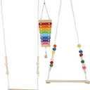 Chicken Swing Toy Chicken Coop Accessories Bird Swings | for Large Bird Parrot Hen Rooster Chick Toy,Parrot Swing
