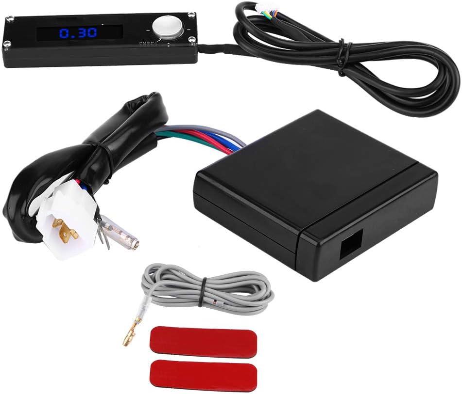 12V Car Universal LED Digital Display Turbo Timer, Turbine Device Time Retarder, Auto Modified Parking Control Kit (Blue Light)