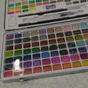 Caliart 128 Colors Watercolor Paint Set Portable, for Adults Artists Professionals Beginners, Art Supplies Watercolor Painting Kit Sketch Coloring Drawing Christmas Gifts