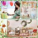 Yousoontic 8 Pcs Woodland Table Signs for Baby Shower Decorations Baby Shower Table Decorations Thank You Acrylic Sign Centerpieces with Stand 5 x 7" for Party Decor
