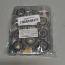 10 Pack Flanged Ball Bearings 5/8" x 1-3/8" x 1/2", Pre-Lubricated, for Lawn Mower, Wheelbarrows, Carts & Hand Trucks Wheel Hub, Replacement for JD AM118315, AM35443, Stens 215-038, 215-061 Etc