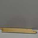 TONIAL Curtain Rod 32 to 58 Inch(2.6 to 4.8 ft), Splicing Adjustable 3/4 Single Rods for Windows 20 to 53 Inch(1.7 to 4.4 ft) Decorative Drapery Rod with Translucent Diamond Finial, Gold