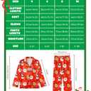 Sylfairy Satin Pajamas for Girls Silky Button-Down Sleepwear Unicorn Nightwear Loungewear PJS Clothes Set Gifts for Kids (5-6 Years, Father Christmas)