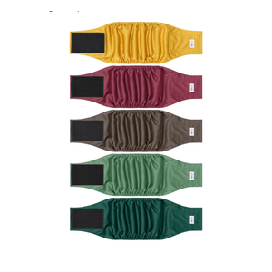 5 Pack Dog Diapers Male Reusable, Premium Belly Bands for Dogs, High Absorbing Male Dog Pee Wraps for Doggie in Incontinence or Excitable Urination Red M