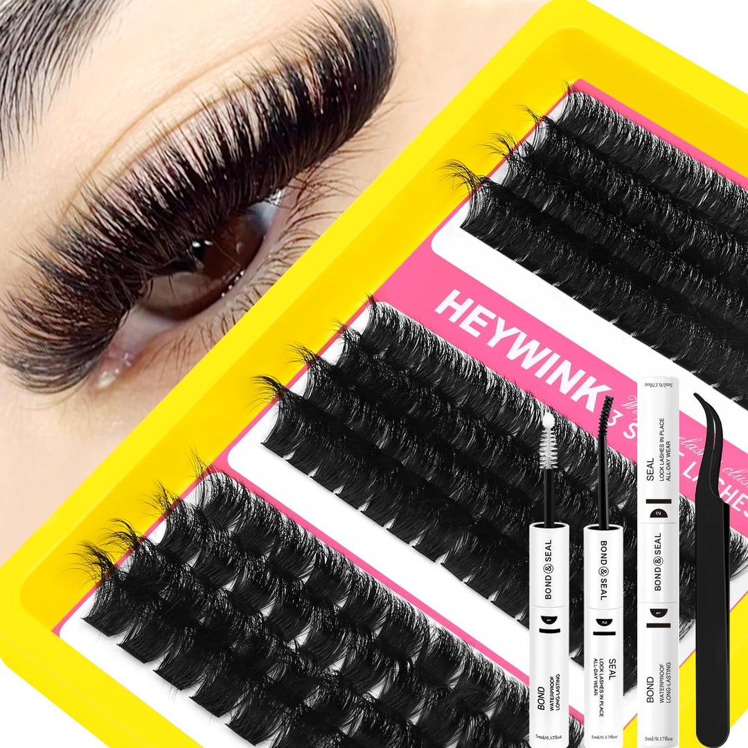 Cluster Eyelash Extensions 100D 150D 200D 12-18mm Lash Clusters Kit
