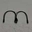 Short USB C Splitter Charging Cord 2 in 1 Multi Type C Charge Cable, 3A Fast Charging, USB C to Double USB C Port, Compatible with Cell Phones Tablets and More 1Ft/30Cm