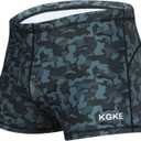 Men's Square Leg Swimming Jammer Shorts UPF50+,Men Swimsuit Swim Jammers Fabric Shape Retention, M