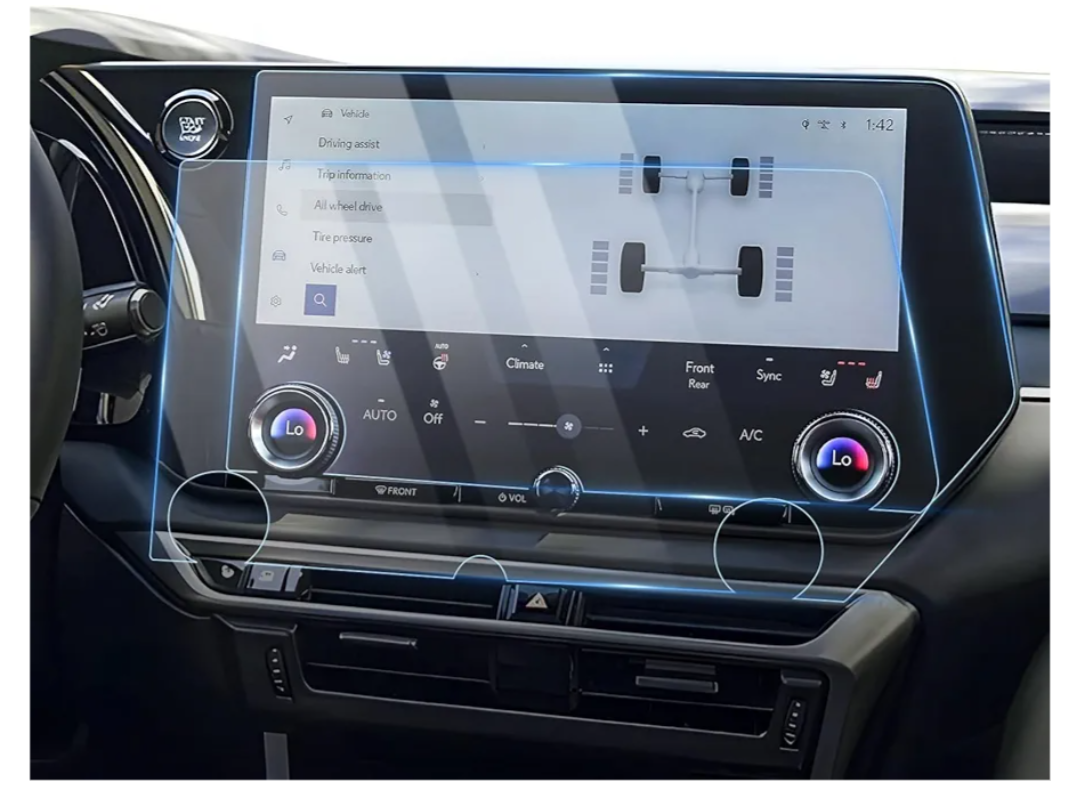 Karltys [Upgrade 2 Pack 2023~2025 2026 Lexus RX350 / TX350 /TX550h 14-Inch Screen Protector [No Glare & Fingerprint] for HD Touchscreen Tempered Glass