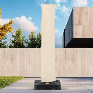 Patio Cantilever Umbrella Cover Outdoor Offset umbrellas Covers with Zipper and Rod UV Resistant Waterproof for Pool Deck Garden, Beige