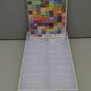 Diamond Art Storage Containers Trays, 20pcs Diamond Painting Trays with Lids, 2-in-1 Beads, Gems & Drills Storage and Line-Up Accessories for Diamond Painting