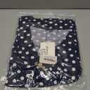 OIDUICOULD Womens Plus Size Tops Short Sleeve Shirts V Neck Casual Soft Blouse Navy Polka Dot 4X (XXXL)
