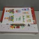 Christmas Advent Calendar Gifts for Kids, Commodum Wooden Building Blocks Set, City Construction Stacking Preschool Learning Toys, 24 Days Xmas Countdown Montessori Gifts for Toddlers Boys Girls 3+