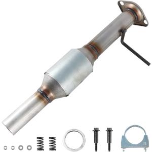 Rear Catalytic Converter Compatible with 2004-2007 Toyota Highlander 3.3L, 2004-2006 Lexus RX330 3.3L V6 Catalytic Convertor | stainless steel shell, EPA compliant, eliminates P0420 code, full mounting hardware included, bolt-on installation