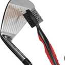 2 x Pack of 2 Golf Club Brush Groove Cleaner with 2 Ft Retractable Zip-line and Aluminum Carabiner Lightweight and Stylish, Must-Have Golf Tool for Cleaning Dirty Clubs Groove (Blue + Black)