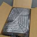 Corner Shower Caddy Tension Pole, 4-Tier Stainless Steel Rustproof Bathroom Shower Organizer47-114Inch Height Adjustable Shower Shelves, No-Drill Required Black