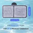 15 Packs Ef-S Filter Cartridges Compatible with Top Fin Bf5 Bettaflo and Ef-S Element Fish Tank Filter Cartridge