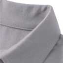 Women's V-Neck Ruffle Design Polo Shirts Short Sleeve Collared Loose Casual Tunic Blouses with Pocket (XXL)