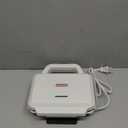 Double Mini Pancakes Maker Machine, Arepa Maker, Electric Pancake Maker Griddle, Ideal for Pancakes, Cookies, Eggs, Arepas & Breakfast Sandwiches, White, 4 Inch