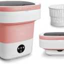 Portable Washing Machine, Upgraded 16L Mini Washer and Spin Dryer with Deep Cleaning of Underwear, Baby Clothes and Small Items, Foldable Small Washer for Apartments, Dorm,RV, Travel, Laundry,Camping