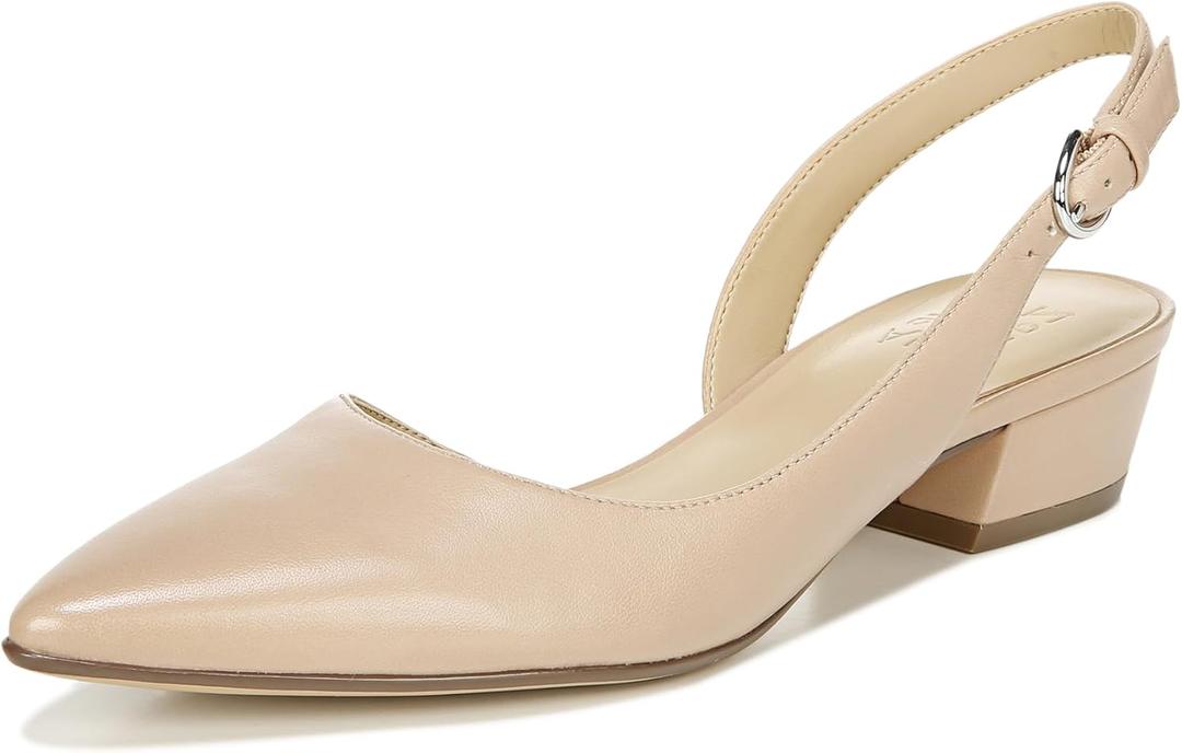 Naturalizer Womens Banks Pump CrÃ¨me Brulee Beige Leather 10 W