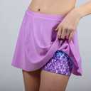 Cutemile Girls 2 Piece Tankini Swimsuit Summer Boyshort Bathing Suit with Beach Skirt Swimwear (16T, Purple)