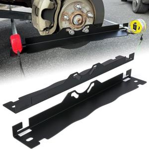 Tiandirenhe 2pcs Heavy Duty Toe Alignment Tool Plates, Wheel Alignment Tool Plate with Hanging Holes, Alignment Tools Automotive, DIY Toe Alignment Plate Takes Fast, Black