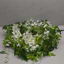 DearHouse 4Pcs 6.6Ft/Piece Artificial Flowers Silk Wisteria Garland Artificial Wisteria Vine Rattan Silk Hanging Flower for Home Garden Outdoor Ceremony Wedding Arch Floral Decor (White)
