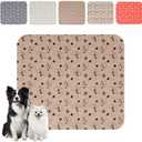 Puppy Pads with Pheromones,Washable Pee Pads for Dogs，Reusable Pee Pads for Dogs,Waterproof and Leak-Proof,Non-Slip Base Training Pads Suitable for Home,Travel and Dog Crates(Brown Puppies,M, 31x27)