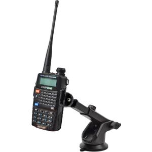 Suction Cup Walkie-Talkie Holder Windshield/Dashboard, Handheld Radio Mount with Strong Sticky Gel Pad, Compatible with Baofeng UV5R Motorola Talkabout Midland Cobra Yaesu Radio HT