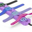 Doohoeek Charging Station for MagicBand+ Plus Magic Band, 4-in-1 Charger Portable for Disneyland MagicBand Plus, 90 Min Full Charging Dock for Magic Band+ Disney-World Family (Purple, 4-Slot)